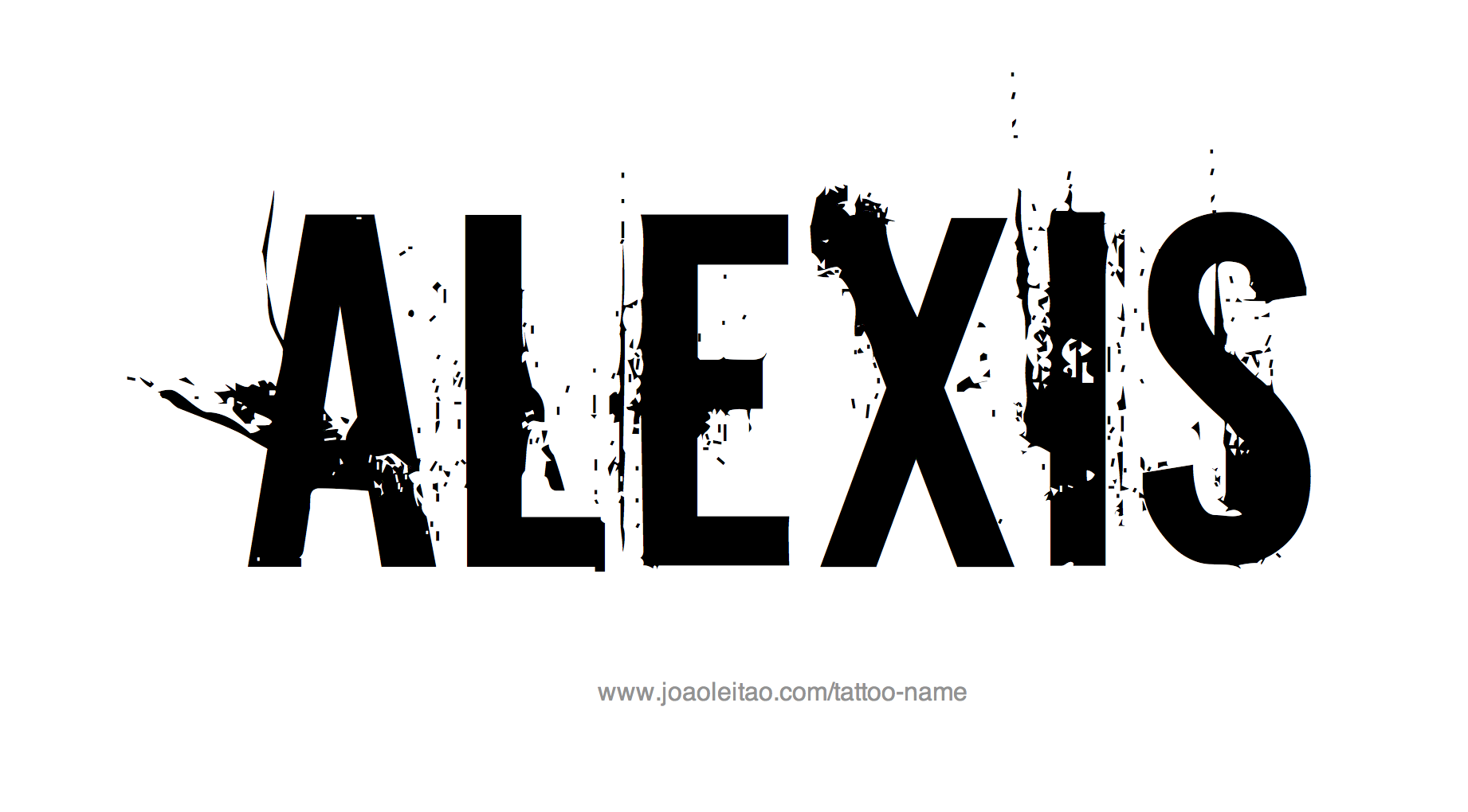 Alexis Name Tattoo Designs